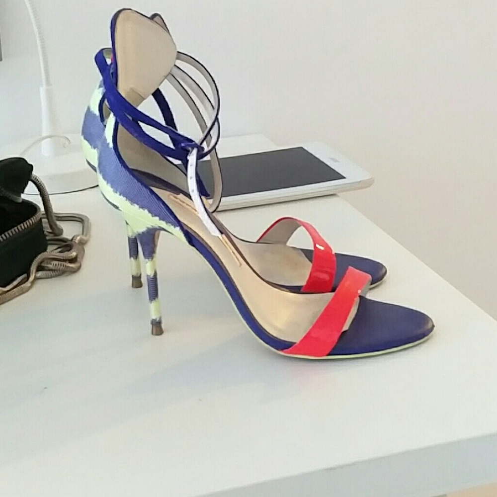 ** SOLD ** Sophia Webster Multicolor Denim Sandals Multiple color